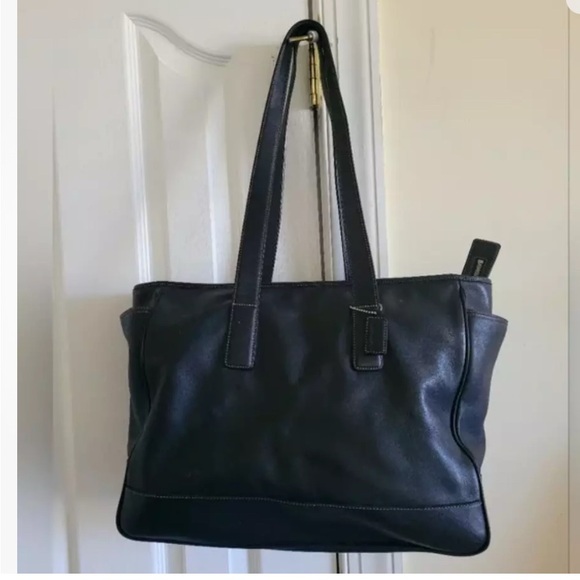 Coach Black Tote Bag with Structured Design and Smooth Finish in NWOT condition - Picture 1 of 6